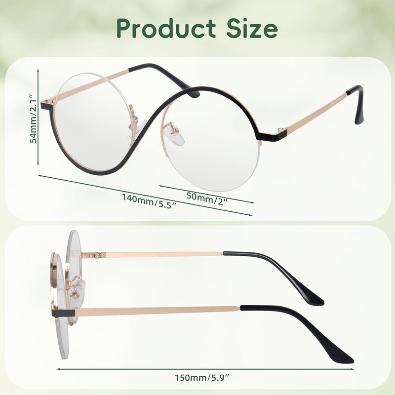 PPER-Jie Wizard Glasses Costume Accessorry for Women Halloween Cosplay - Image 2
